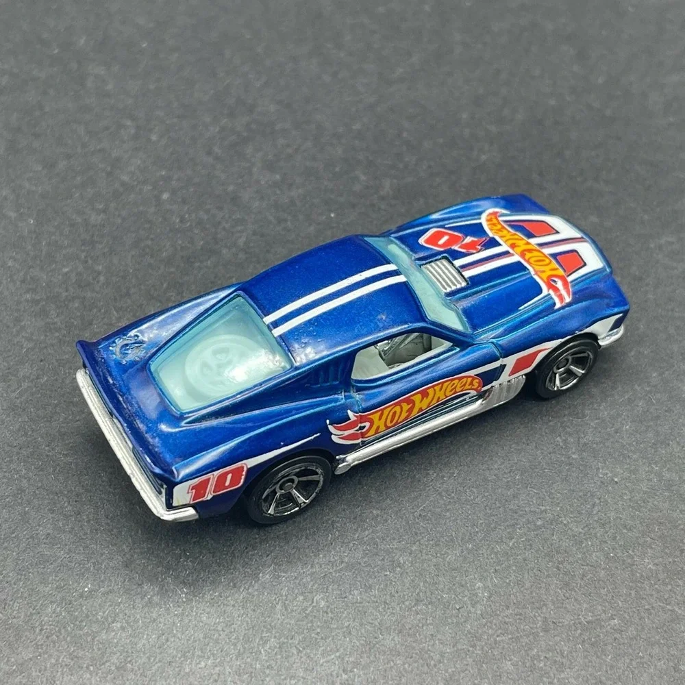 Hot Wheels Blvd Bruiser Race Racing‎ Team Car Blue Diecast 1/64 Scale Loose
